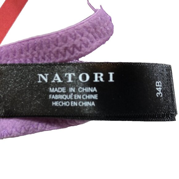 Natori Light Purple Flora Contour Underwire Bra 34B - Picture 5 of 5
